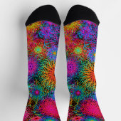 Chaussette Motif de tourbillon coloré mignon (Haut)