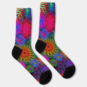 Chaussette Motif de tourbillon coloré mignon (Droite)