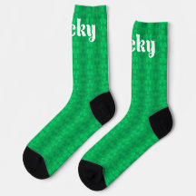 Motif de trèfle vert de la Saint-Patrick Lucky