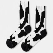 Chaussette Motif de vache noir et blanc (Gauche)