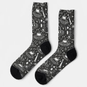 Chaussette Motif de vaisseau spatial (Gauche)