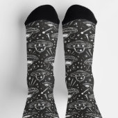 Chaussette Motif de vaisseau spatial (Haut)