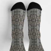 Chaussette Motif d'écorce d'arbre de la jalousie (Haut)