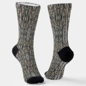 Chaussette Motif d'écorce d'arbre de la jalousie (Angulaire)