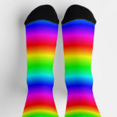 Chaussette Motif dégradé arc-en-ciel (Haut)