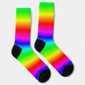 Chaussette Motif dégradé arc-en-ciel (Droite)
