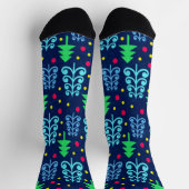 Chaussette Motif des arbres de Noël (Haut)