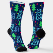 Chaussette Motif des arbres de Noël (Angulaire)