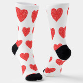 Chaussette Motif des Coeurs de Saint-Valentin (Angulaire)
