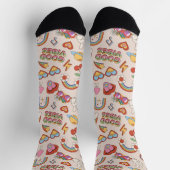 Chaussette Motif des icônes hippie (Haut)