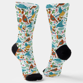 Chaussette Motif des oiseaux d'hiver mignons