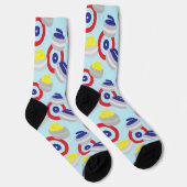Chaussette Motif des pierres et cibles de curling (Droite)