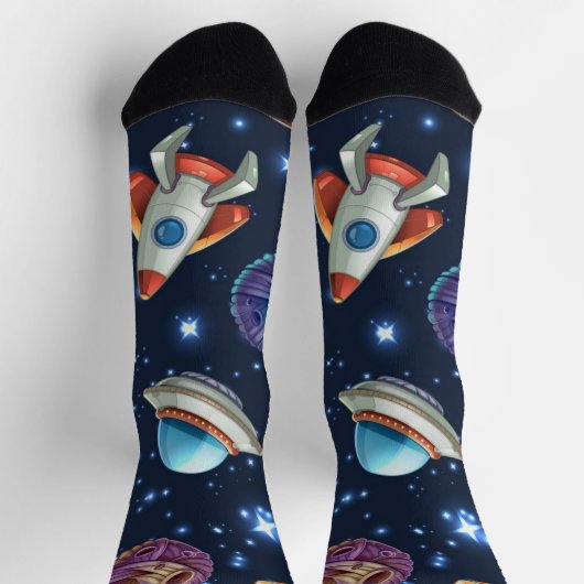 Chaussette Motif d'espace (Haut)