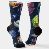 Chaussette Motif d'espace (Angulaire)