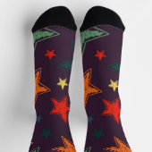 Chaussette Motif d'étoiles (Haut)