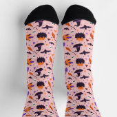 Chaussette Motif d'Halloween mou et rose (Haut)