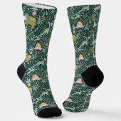 Chaussette Motif Dinosaur Vert (Angulaire)