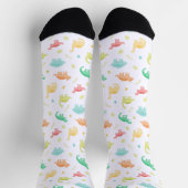 Chaussette Motif Dinosaure de couleur personnalisé (Haut)