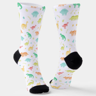 Chaussette Motif Dinosaure de couleur personnalisé