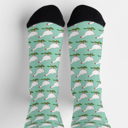 Chaussette motif d'oie agricole mignon (Haut)