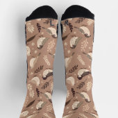 Chaussette Motif d'oiseaux lunaires (Haut)