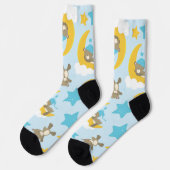 Chaussette Motif D'Ours, Mignonnes Ours, Nounours, Étoiles (Gauche)