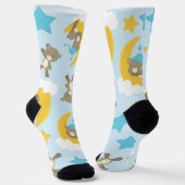 Chaussette Motif D'Ours, Mignonnes Ours, Nounours, Étoiles (Angulaire)