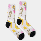 Chaussette Motif D'Ours, Nounours, Mignons Ours, Étoiles (Droite)