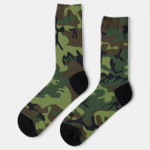 Chaussette Motif du Camouflage Vert, Motif militaire, Armée (Gauche)