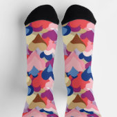 Chaussette Motif du coeur des couleurs (Haut)
