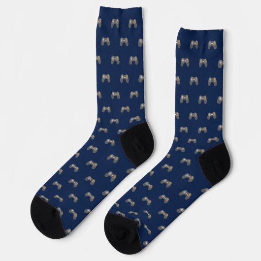 Chaussette Motif du contrôleur de jeu vidéo rétroactif (Gauche)