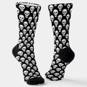 Chaussette Motif du crâne d'Halloween