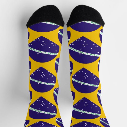 Chaussette Motif du drapeau brésilien (Haut)