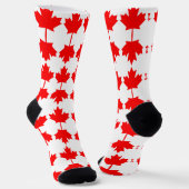 Chaussette Motif du drapeau du Canada (Angulaire)