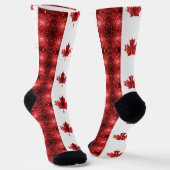 Chaussette Motif du drapeau du Canada (Angulaire)