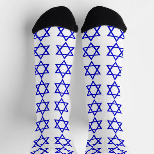 Chaussette Motif du drapeau israélien