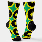 Chaussette Motif du drapeau jamaïcain (Angulaire)
