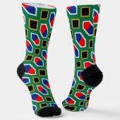 Chaussette Motif du drapeau sud-africain (Angulaire)