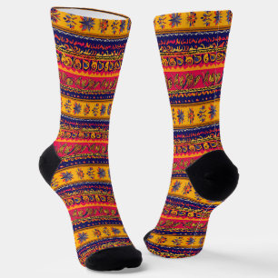 Chaussette Motif du folklore du sud