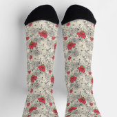Chaussette Motif du jardin de fleurs de pavot (Haut)