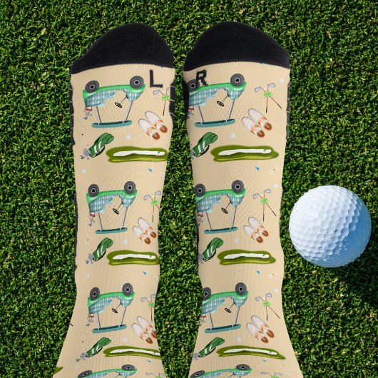 Chaussette Motif d'une journée de golf