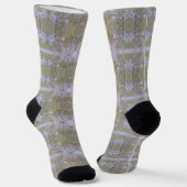 Chaussette Motif Écorce d'Arbre Mousse Lichen (Angulaire)