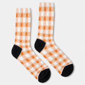 Chaussette Motif Empreinte de patte Orange - Joli Conception  (Droite)