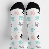Chaussette Motif empreintes de pattes de chien (Haut)
