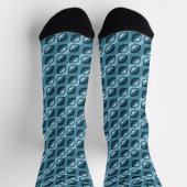 Chaussette motif en acier bleu Abstrait (Haut)