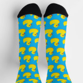 Chaussette motif en caoutchouc jaune (Haut)