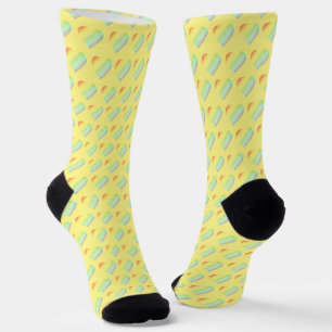Chaussette Motif en forme de coeur arc-en-ciel