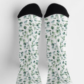 Chaussette Motif Eucalyptus aquarelle (Haut)