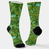 Chaussette motif feuille (Angulaire)