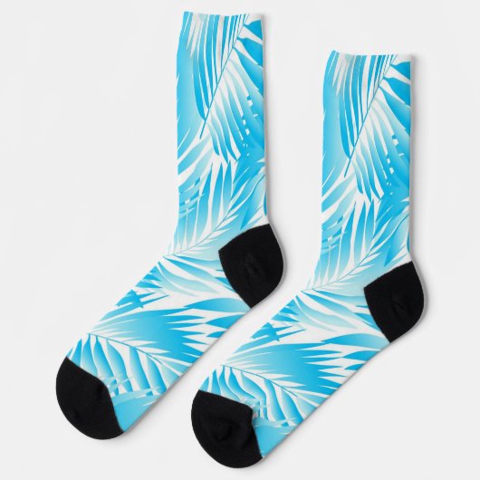 Chaussette motif feuille (Gauche)